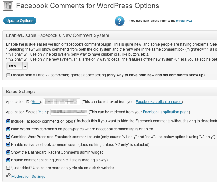 Facebookコメントを利用するためのWordPressプラグイン「Facebook Comments for WordPress」の設定方法